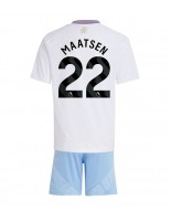 Aston Villa Ian Maatsen #22 Venkovní dres pro děti 2024-25 Krátký Rukáv (+ trenýrky)